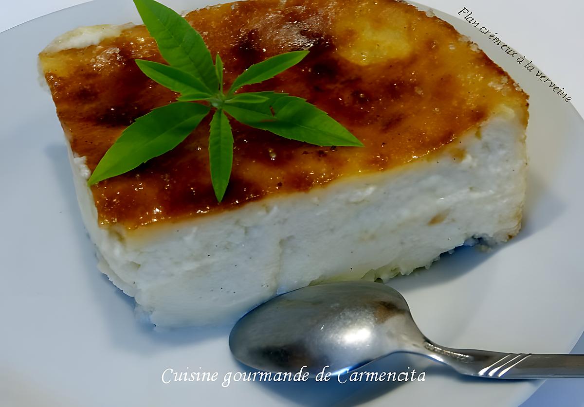 recette Flan crémeux à la verveine