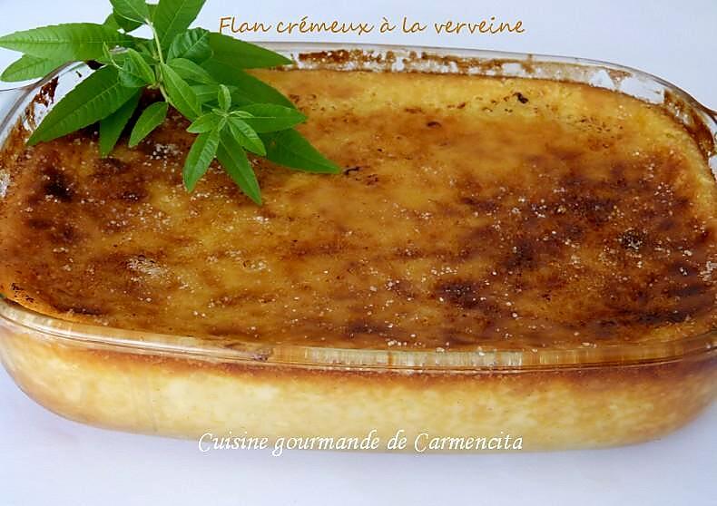 recette Flan crémeux à la verveine