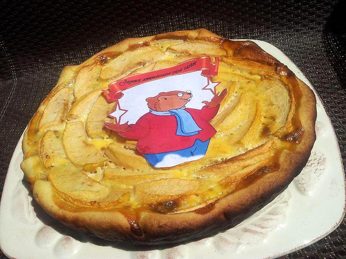 recette Tarte aux pommes et speculoos