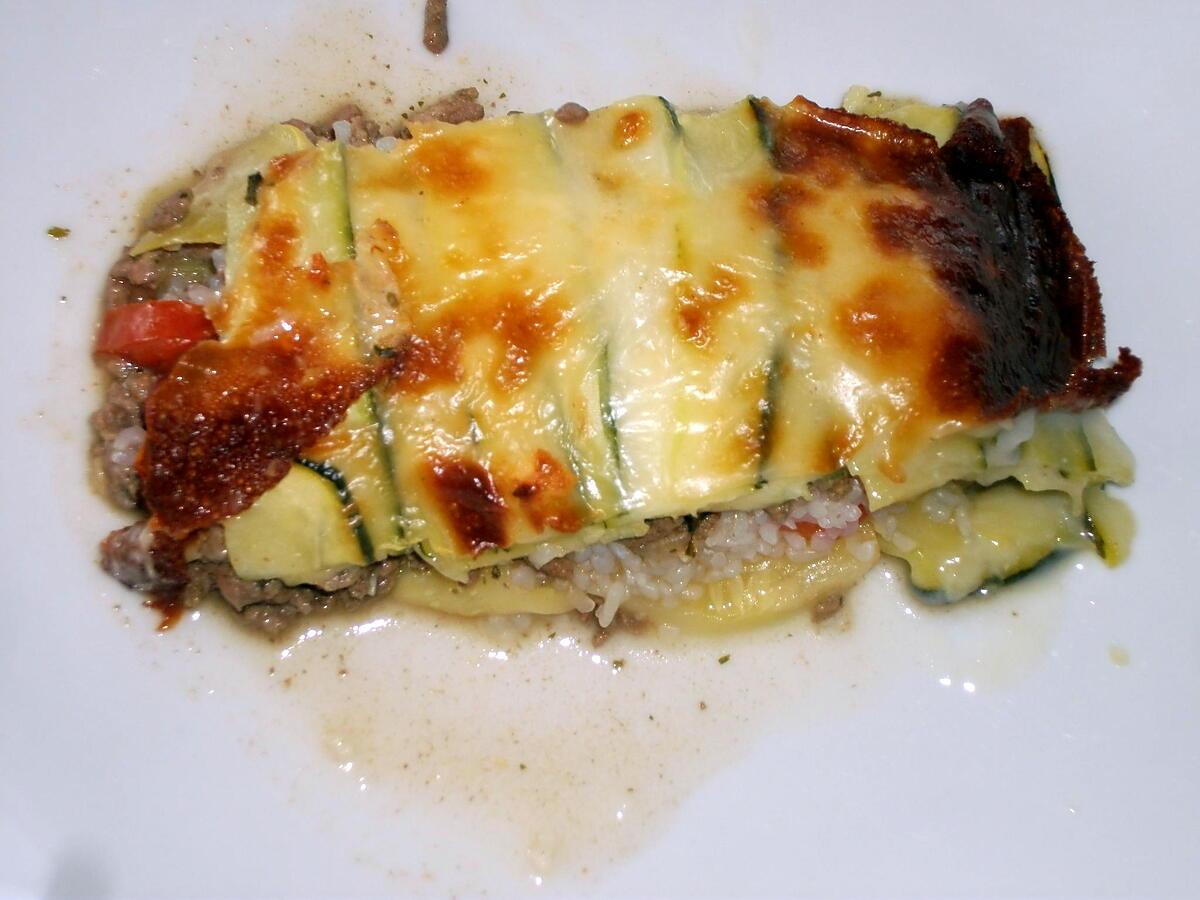 recette Lasagne de courgettes et konjac (compatible dukan)