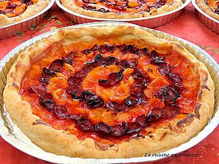 recette Tarte aux prunes , mirabelles et poudre d'amandes