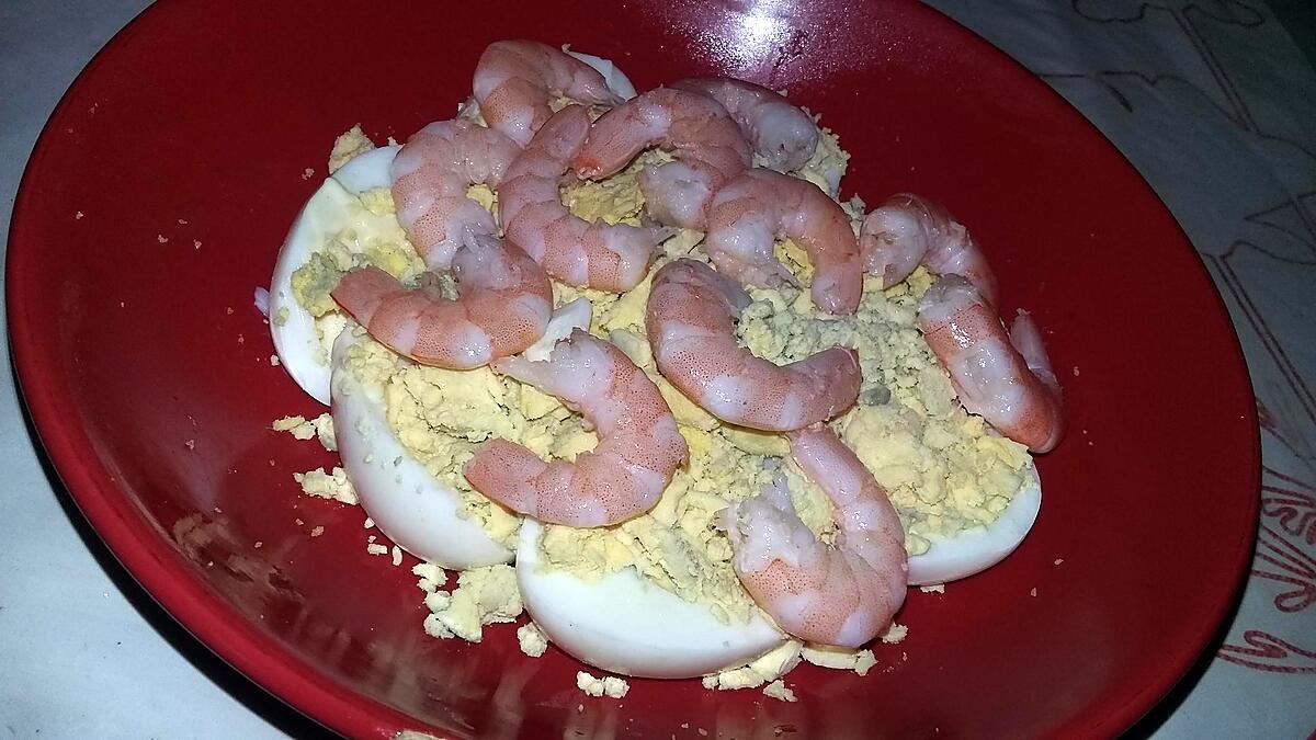 Oeufs mimosa aux crevettes - healthyfood_creation