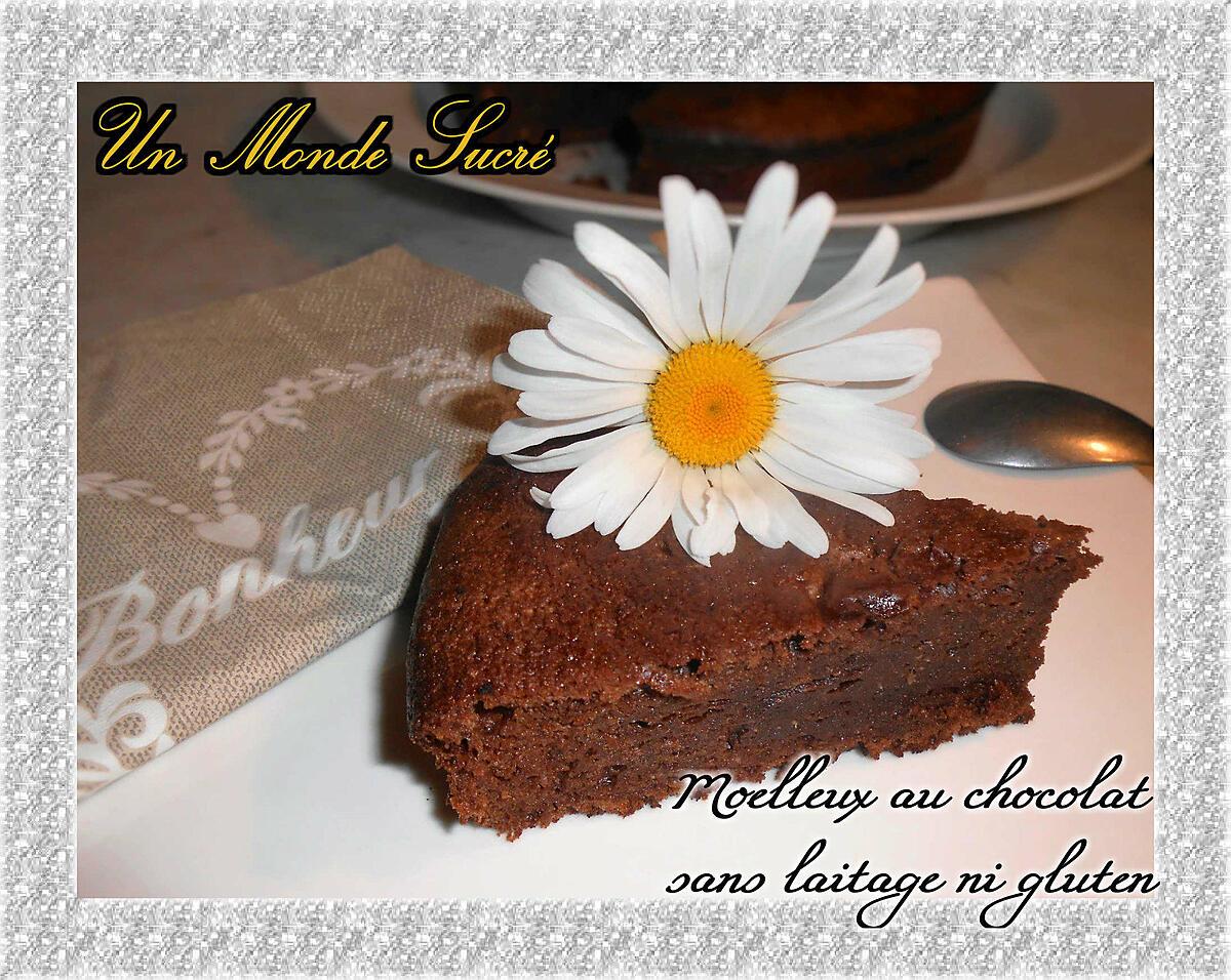 recette Moelleux au chocolat sans laitage ni gluten