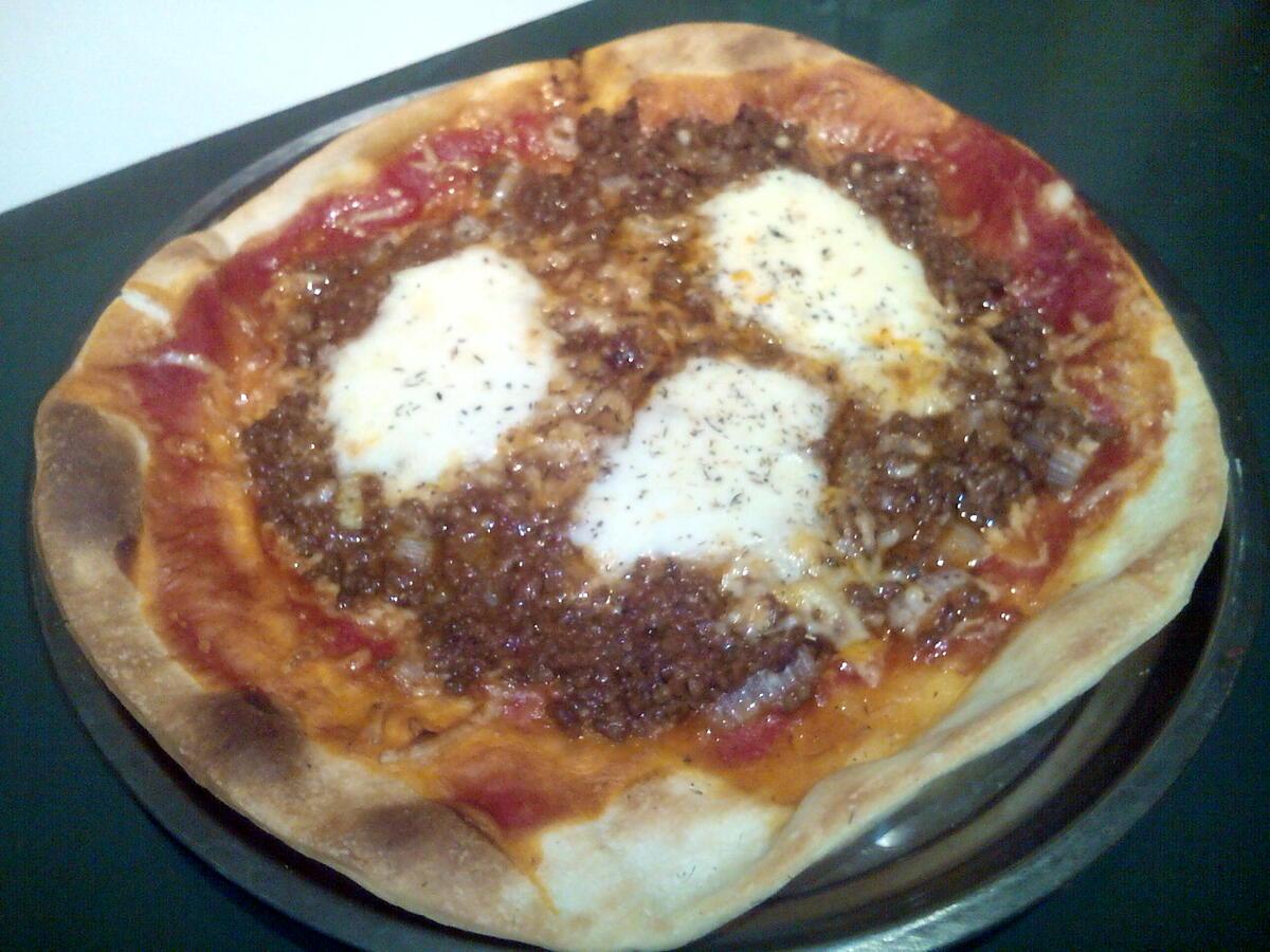 recette Pizza à la bolognaise