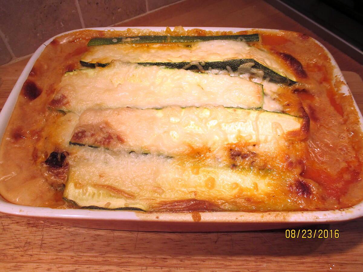 recette gratin courgettes inspiration lasagnes   sans gluten