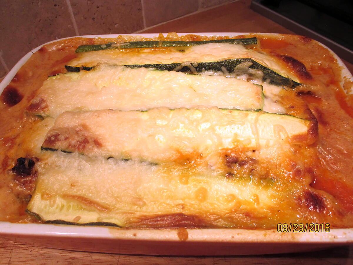 recette gratin courgettes inspiration lasagnes   sans gluten