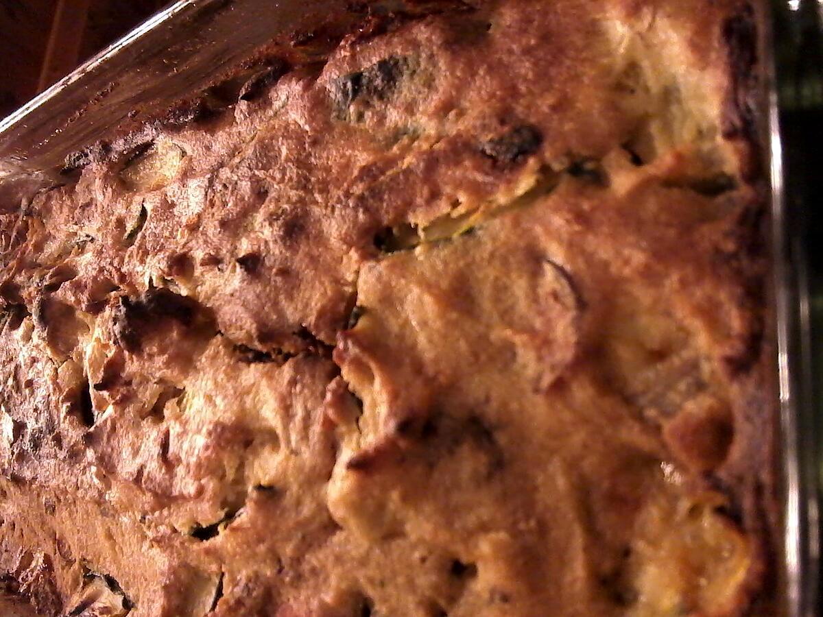 recette Cake à la courgette ,à la chèvre et à la knackis