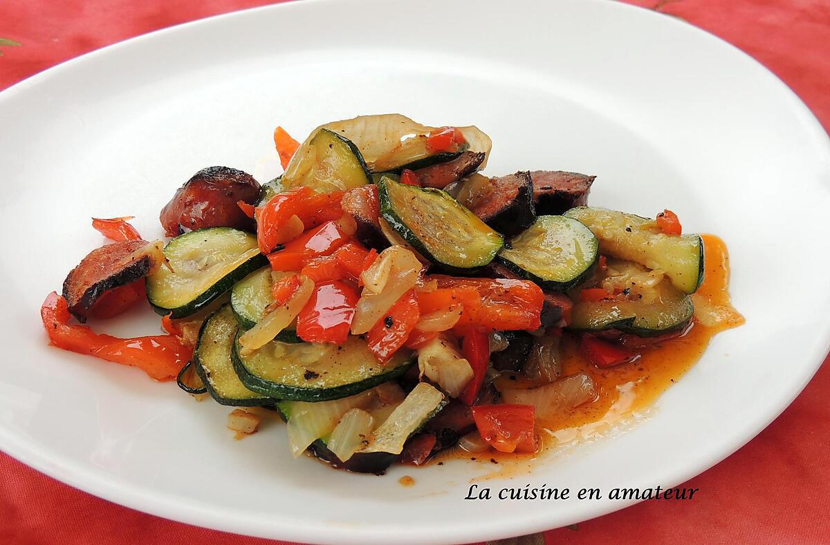 recette Légumes au chorizo