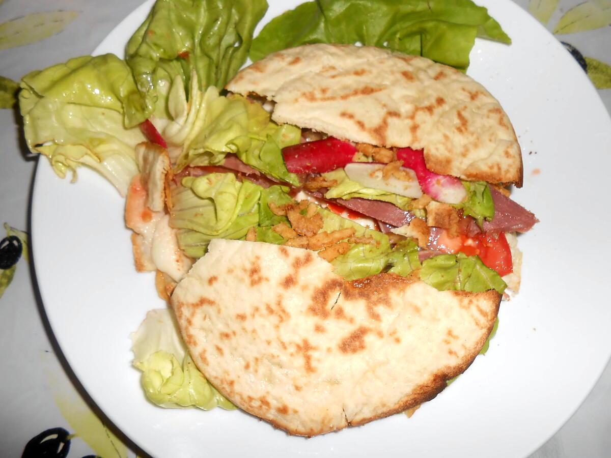 recette PAIN PITA FARCI