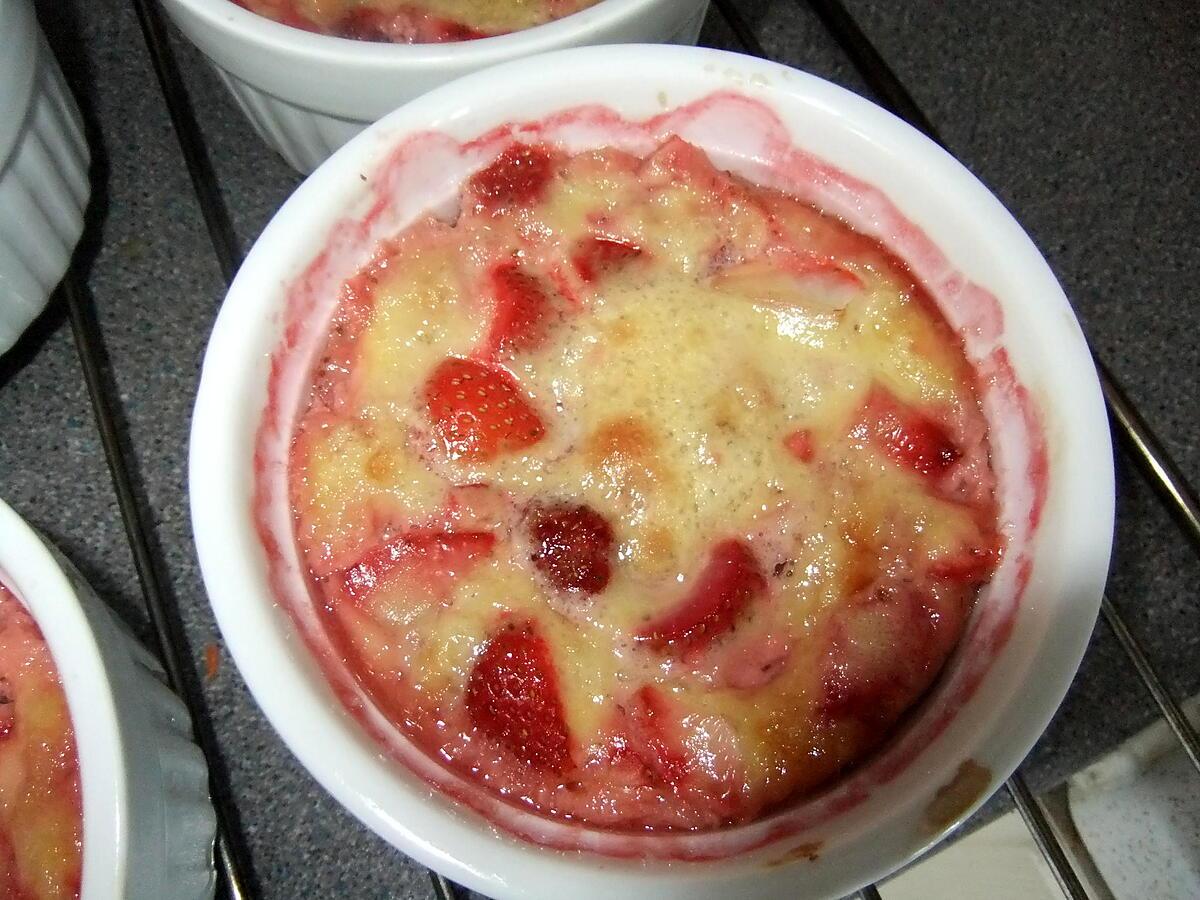 recette gratin de fraises