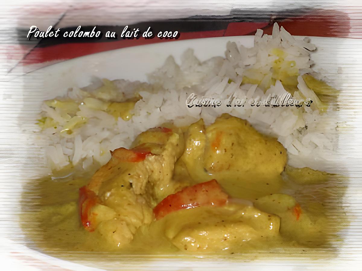 recette Colombo de poulet au lait de coco