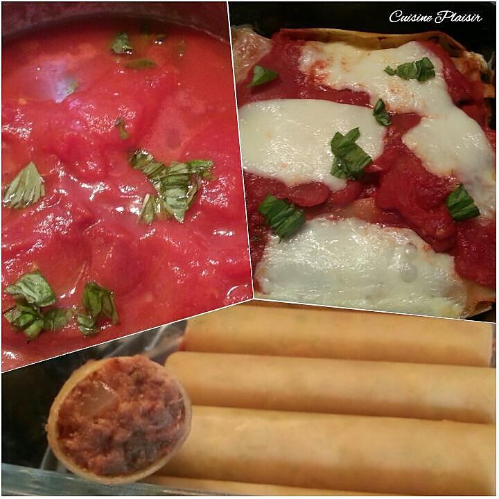 recette Cannelloni au thon sauce tomate