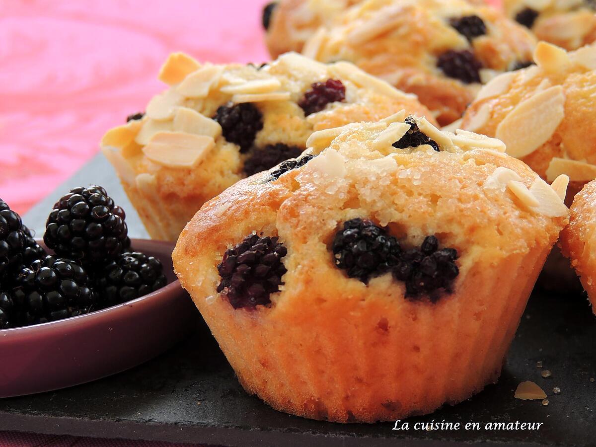 recette Muffins aux mûres et amandes effilées