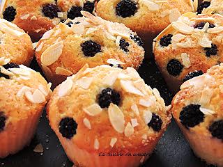 recette Muffins aux mûres et amandes effilées