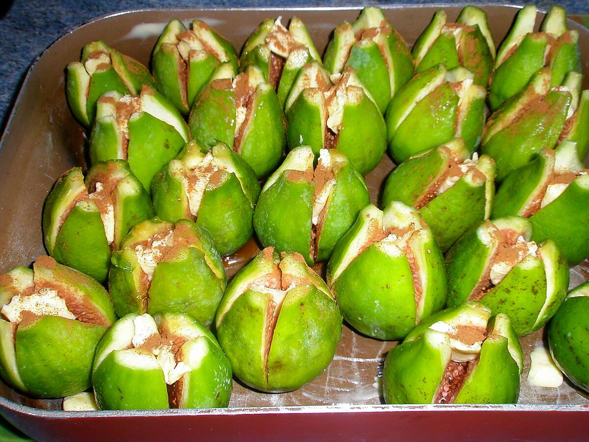 recette Figues blanches rôties au miel