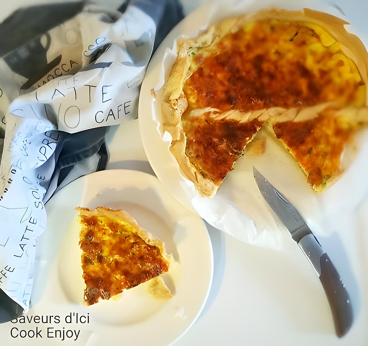 recette Tarte Gourmande Fromagère au Rocamadour, Coriandre et Graines de Moutarde