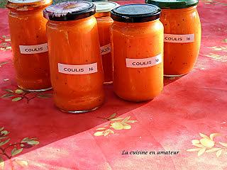 recette Coulis aux tomates, carottes et origan