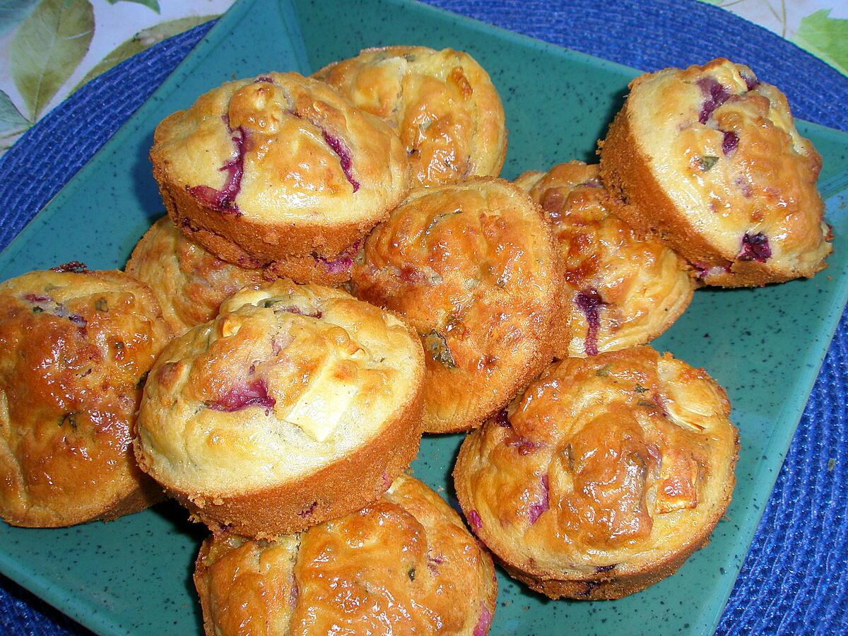 recette Muffins au chèvre et aux mûres