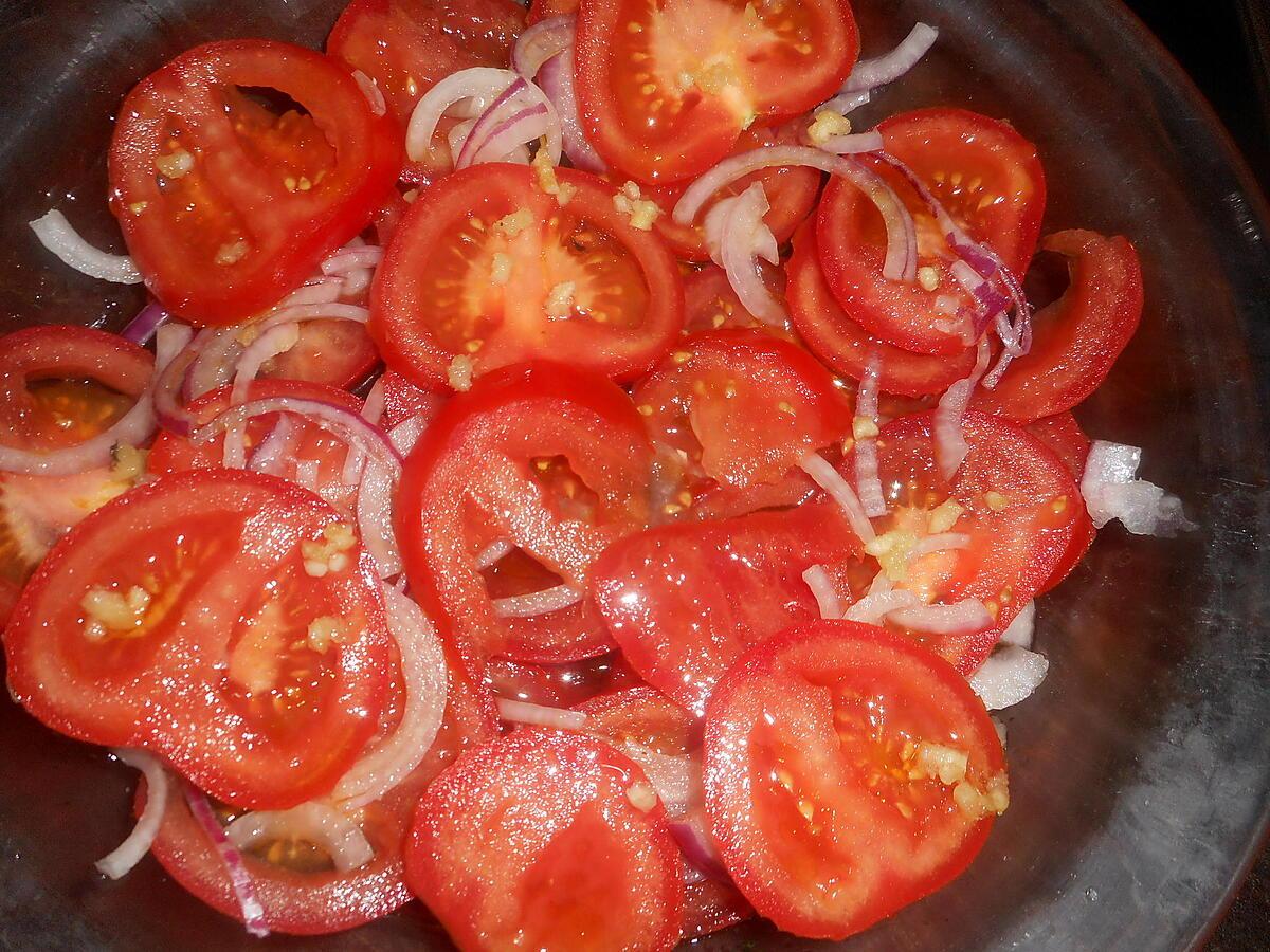 recette Salade de tomates au thon et à la féta