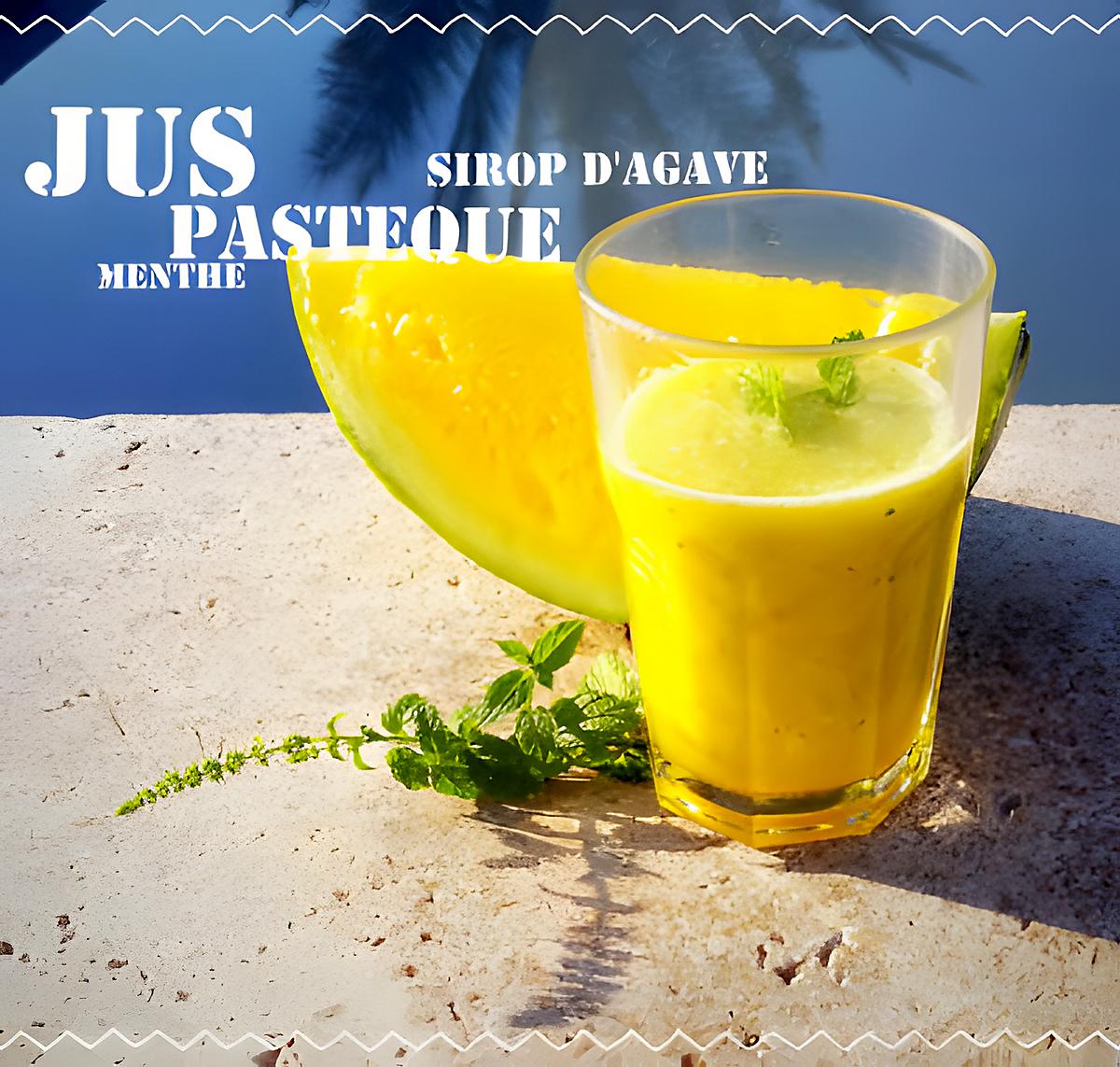 recette Jus Pastèque - Menthe - Sirop d'Agave (thermomix ou pas)