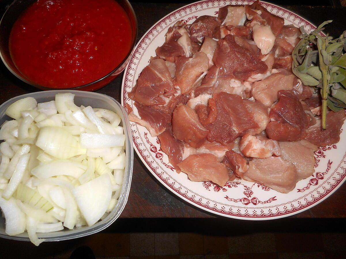 recette Sauté d échine de porc aux spaghetti