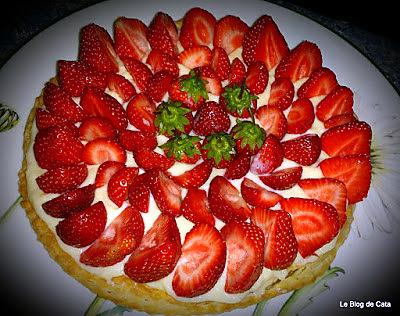 recette Tarte feuilletée aux fraises