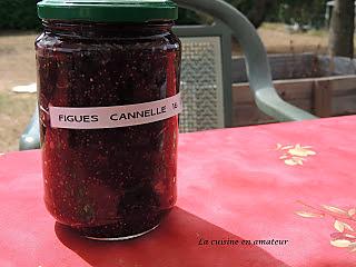 recette Confiture de figues à la cannelle