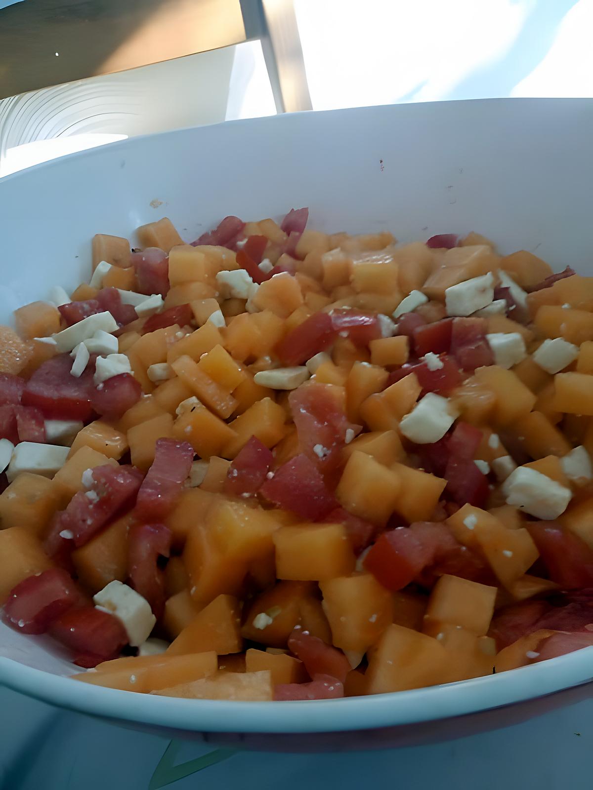 recette Salade de melon et feta