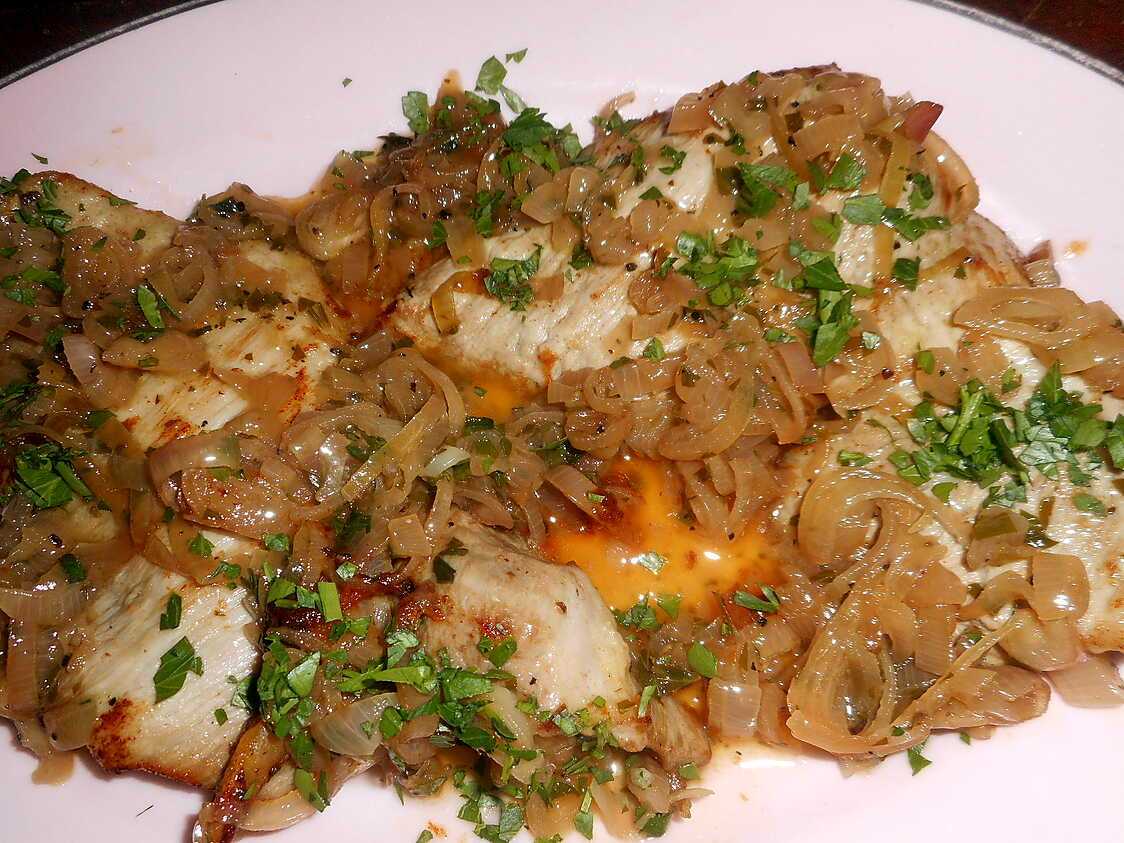 Recette de Grillade de porc aux échalotes(version 2)