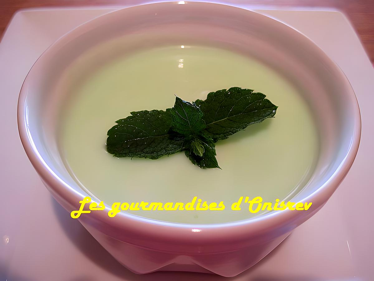 recette Crème josinette à la menthe ou pistache