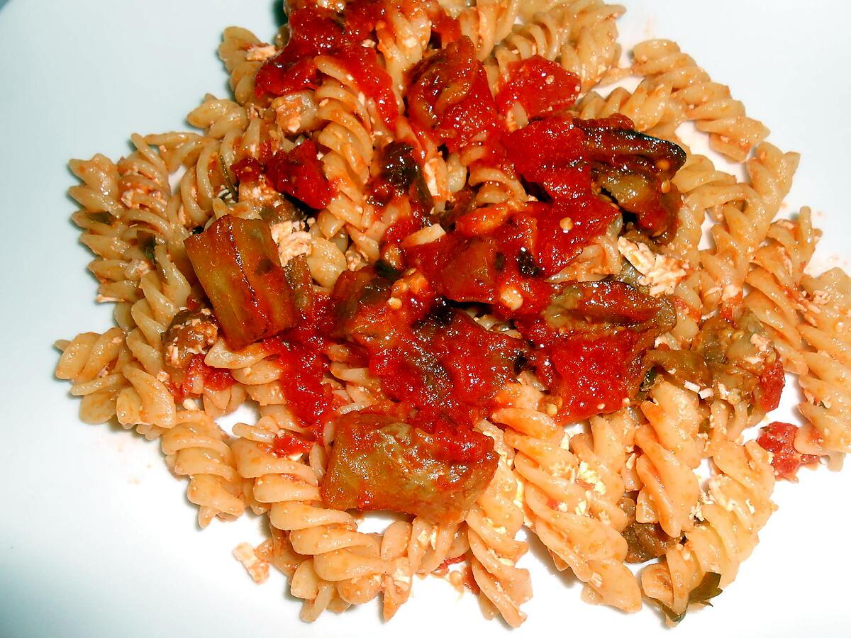 recette FUSILLI "A LA NORMA"