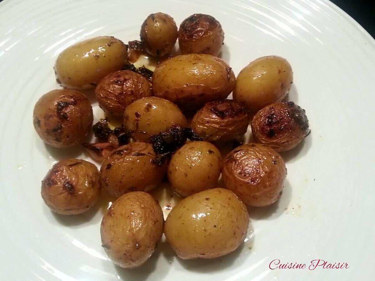 recette Grenailles huile ail thym au four