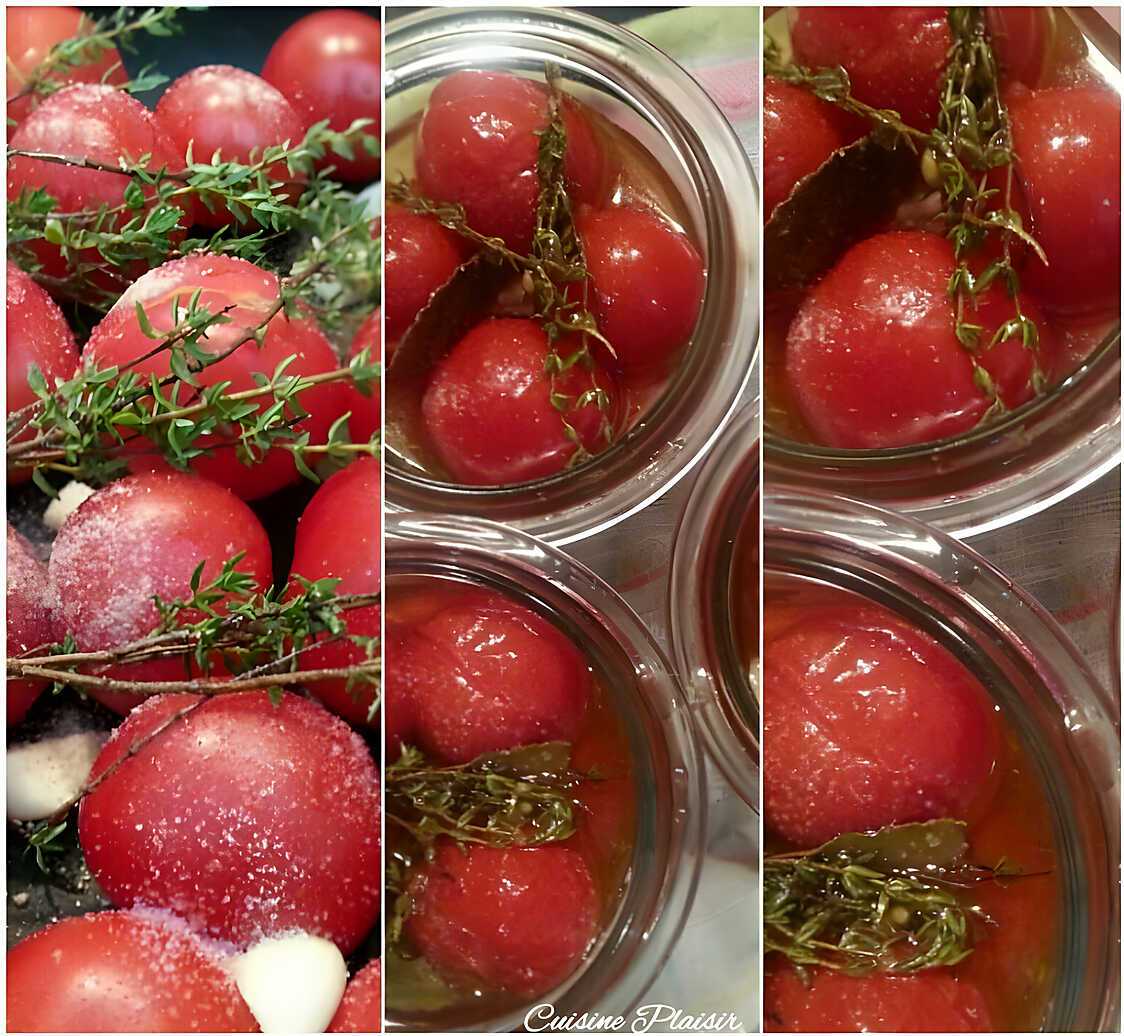TOMATES cerise /cocktail CONFITES (et STÉRILISATION)