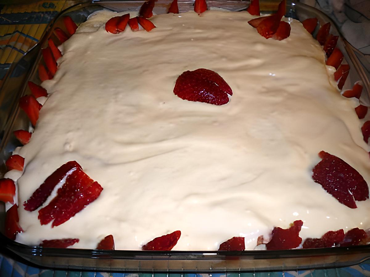 recette Tiramisu à la fraise