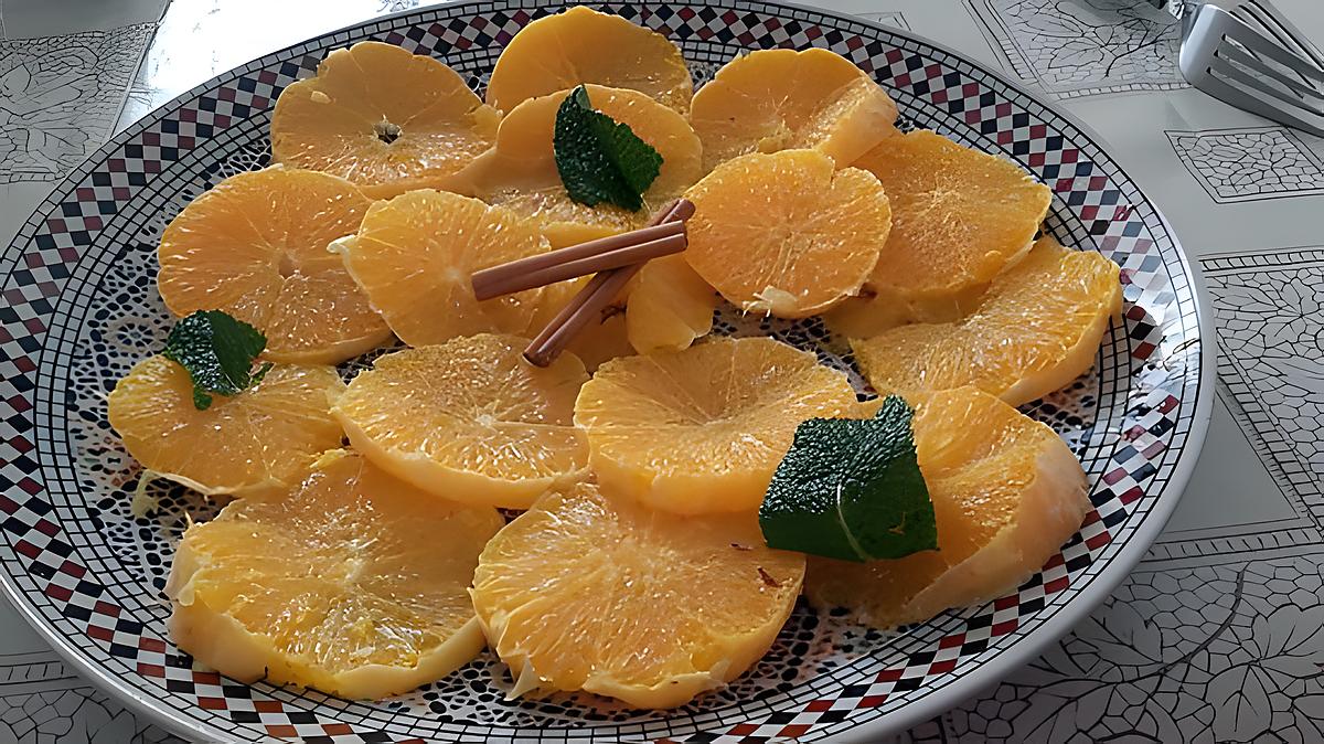 recette SALADE D'ORANGE