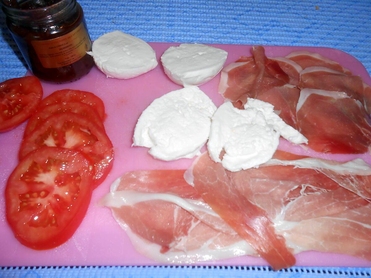 recette SANDWICH DE MOZZARELLA DI BUFFALA