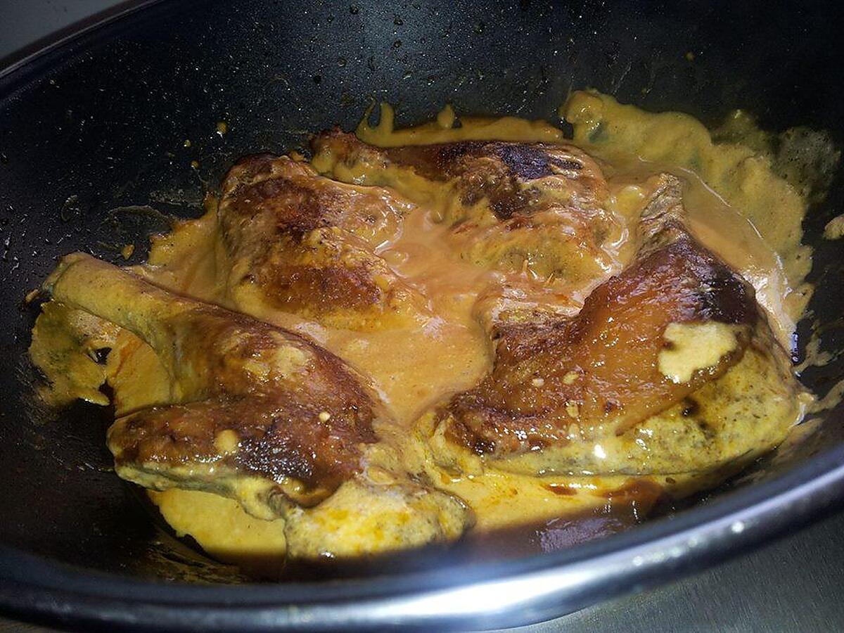 recette Cuisses de canard sauce au curry et lait de coco