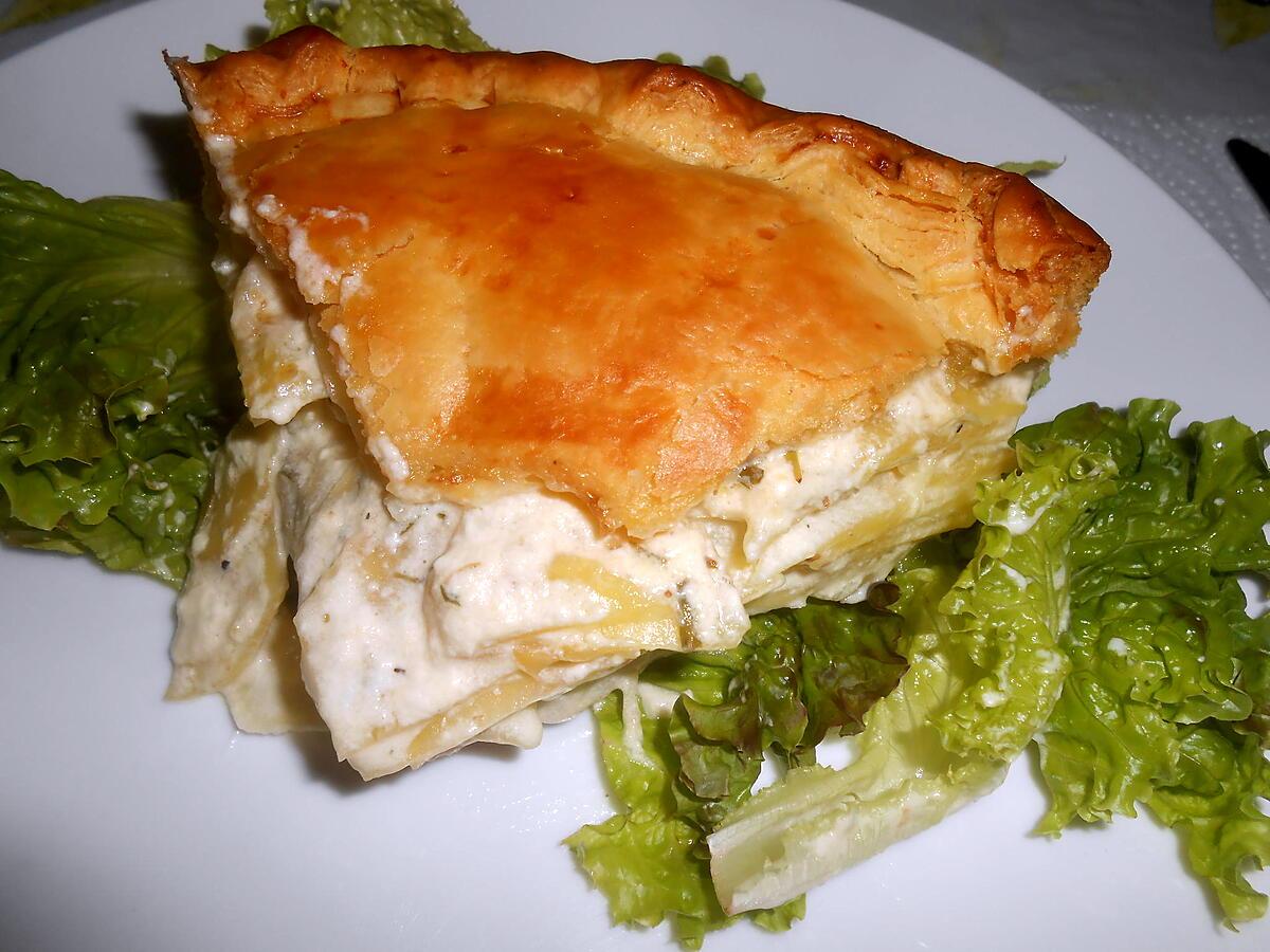 recette TOURTE AUX POMMES DE TERRE