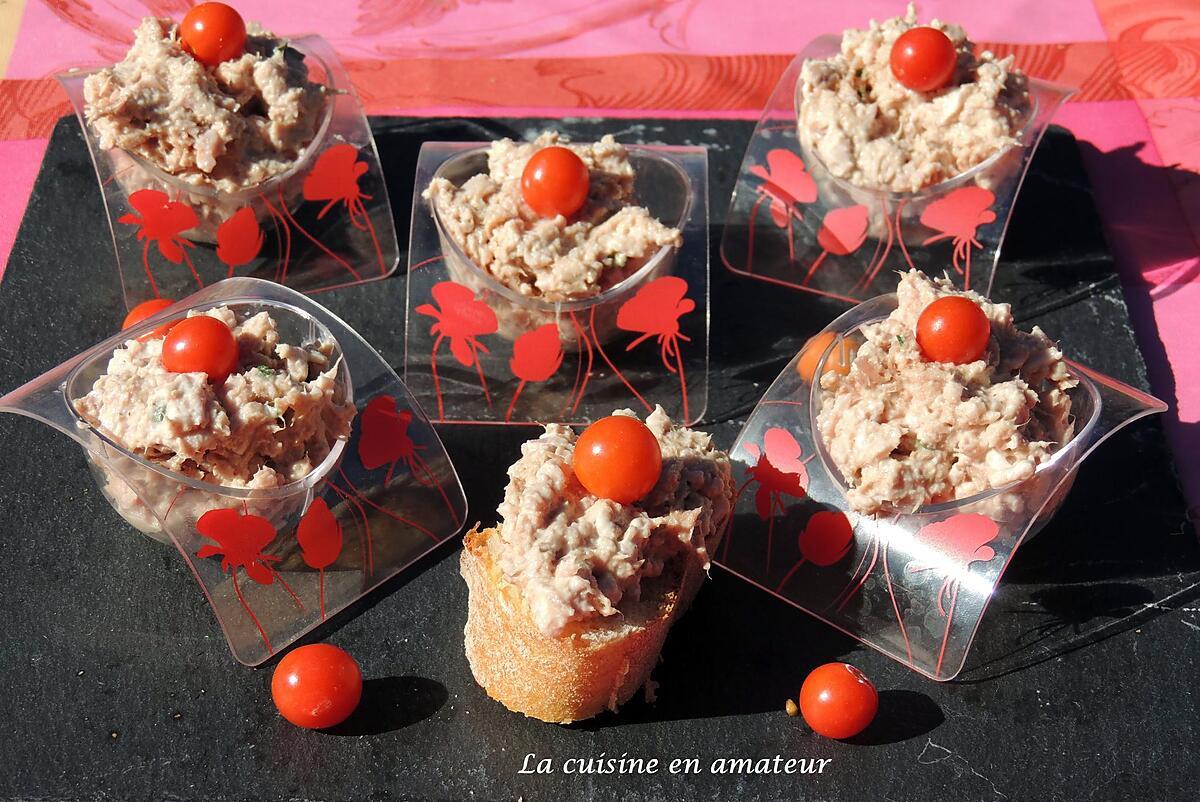 recette Rillettes de thon et jambon