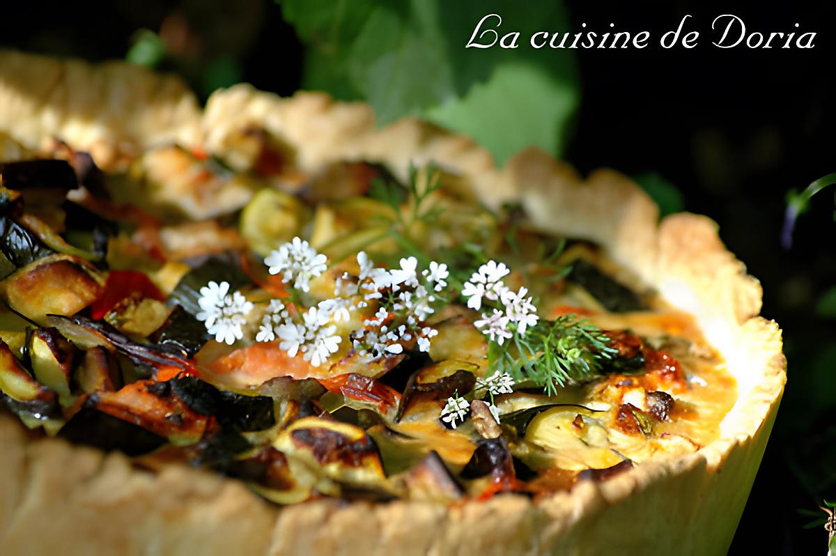 recette Tarte gourmande aux légumes grillés