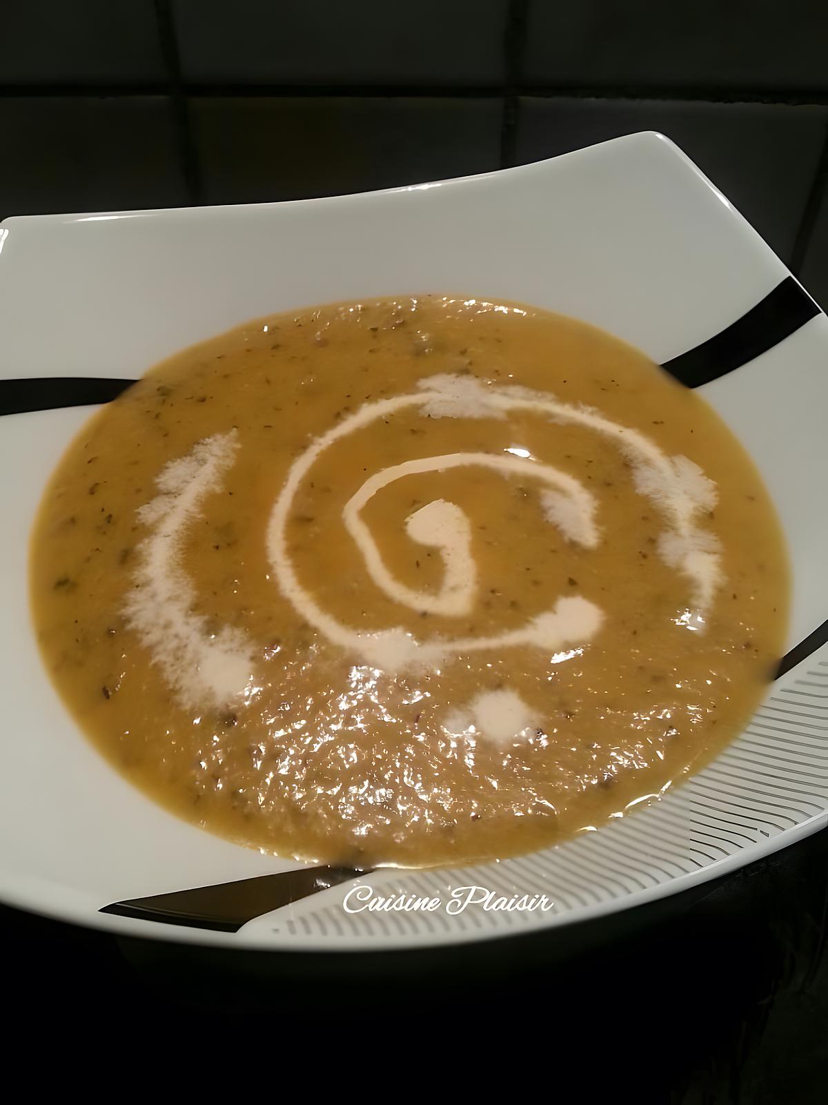 recette Soupe à base d'un reste de légumes.