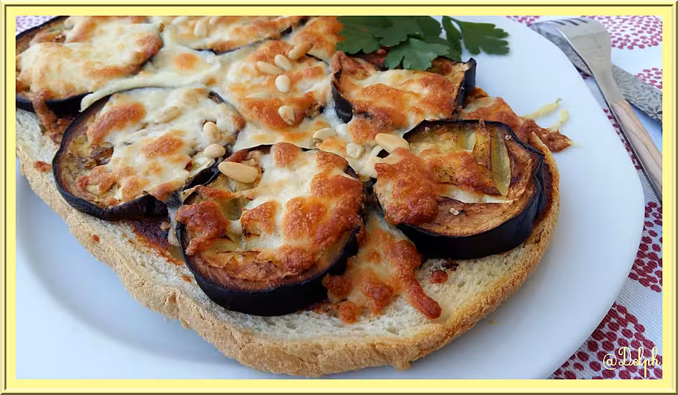 recette Tartine d'Aubergine