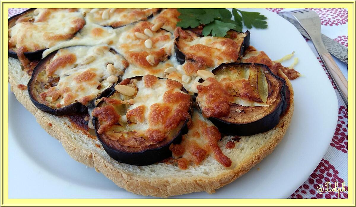 recette Tartine d'Aubergine