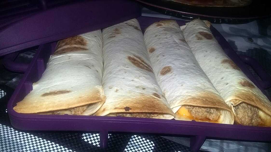 Recette de Wrap a la viande haché façon burger