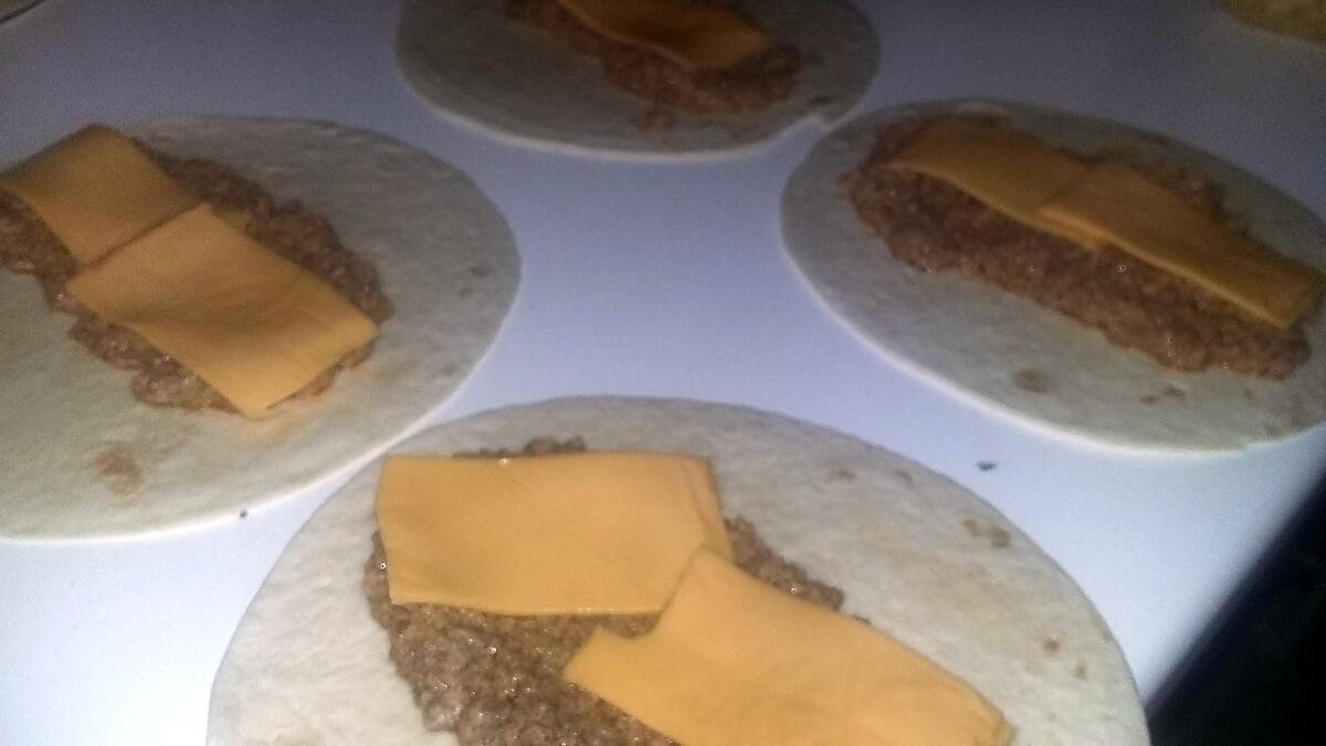 recette Wrap a la viande haché façon burger