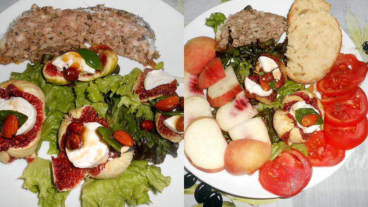 recette DUO DE SALADE AUX FIGUES