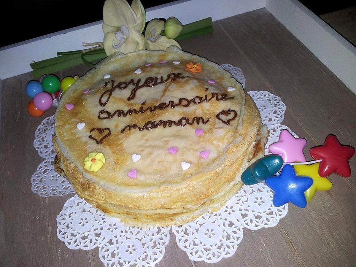 recette Nos crêpes d'anniversaire