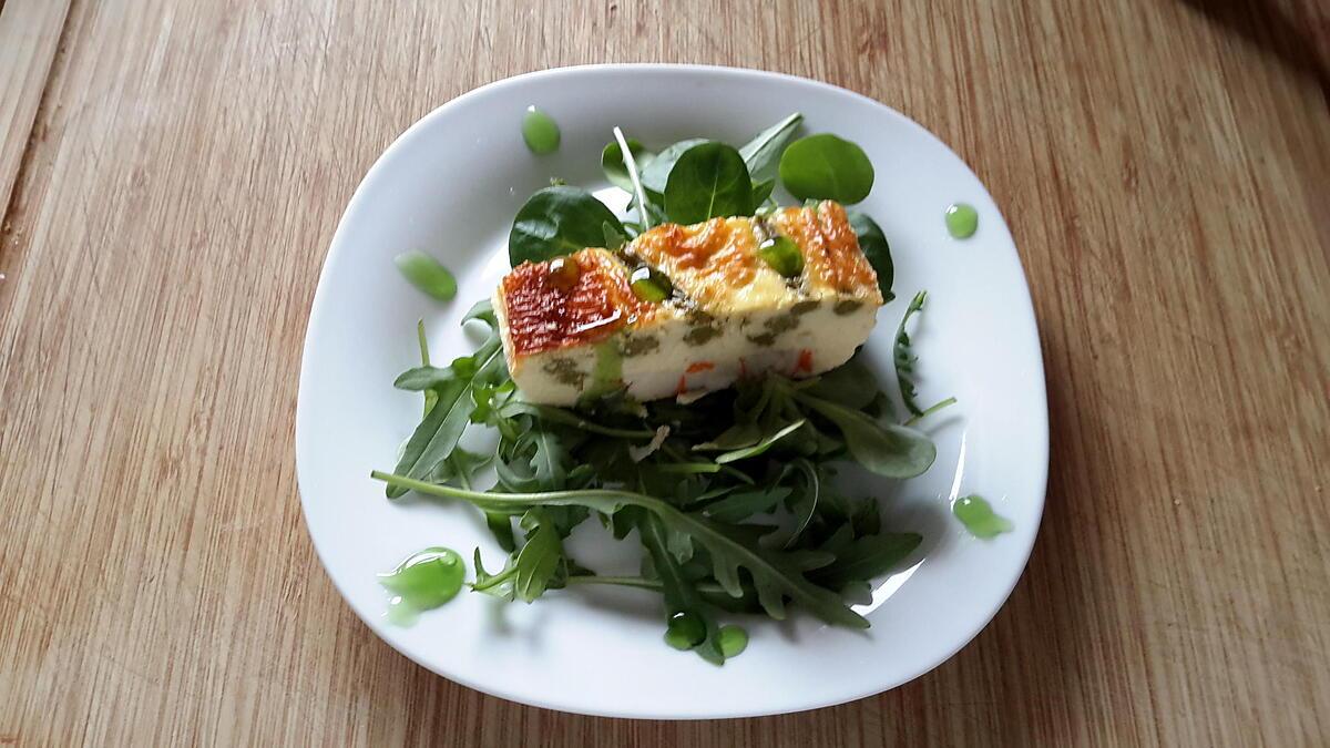 recette Terrine surimi asperge verte et sa crème balsamique pomme