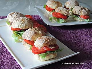 recette Petits pains express garnis