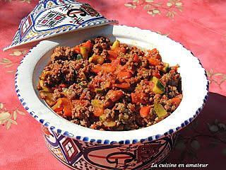 recette Tajine de viande hachée aux épices